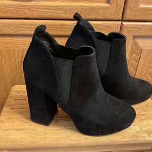 Worthington Black Heeled Ankle Boots